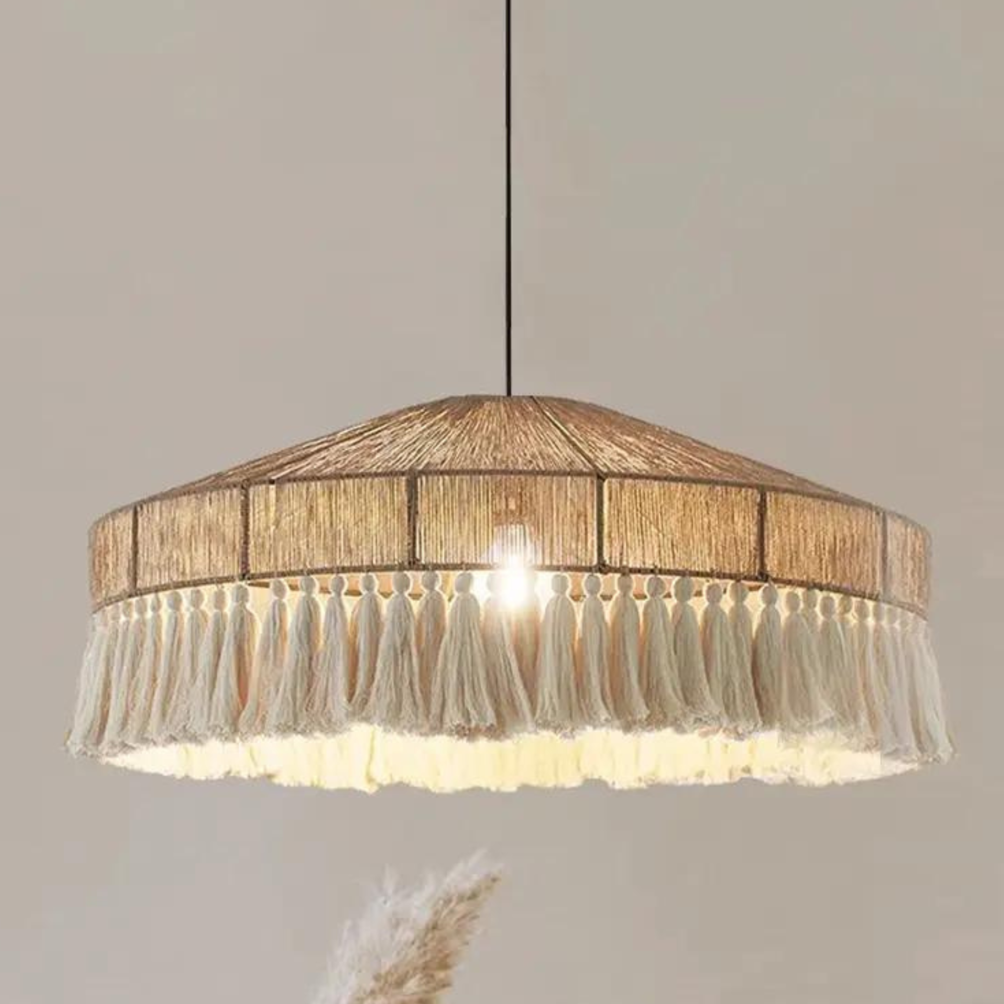 Led Hemp Rope Tassel Pendant Lamp LP-25